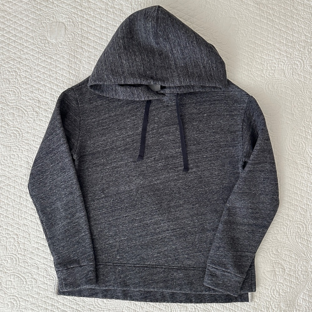 J. Crew Oversized Boyfriend Pullover Hoodie Sweatshirt Women’s Gray Soft Cotton